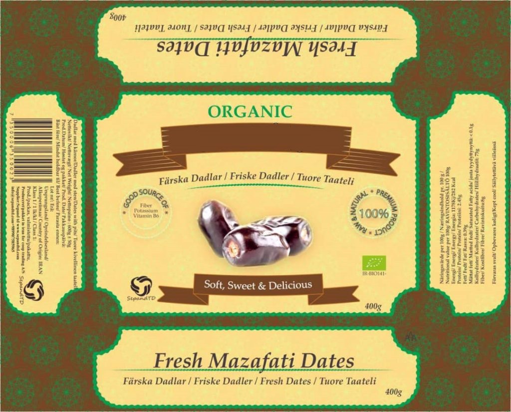 Organic Fresh Date for Nordic Market,www.livco.eu