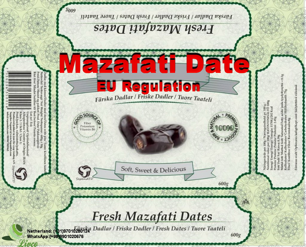 Mazafati Dates EU Requirements,www.livco.eu,